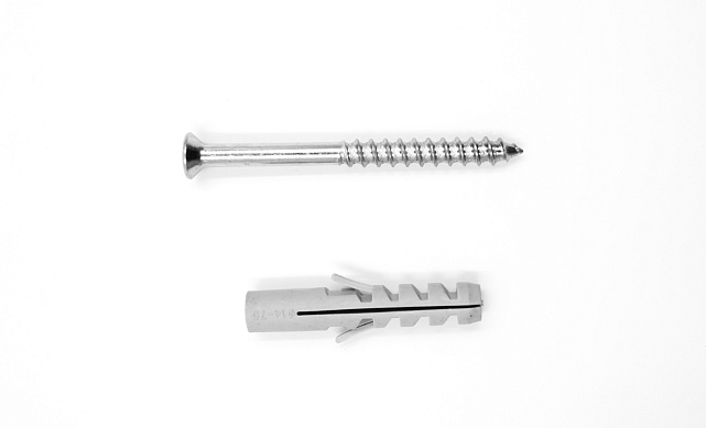 Потайной винт под шестигранник 10х120 мм в комплекте с дюбелем д.12 k601-19-120 2 Потайной винт под шестигранник 10х120 мм в комплекте с дюбелем д.12 k601-19-120 2