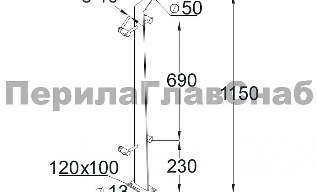 Стойка эксклюзивная с двумя спайдерными стеклодержателями, крепление в пол, нерегулируемый ложемент (AISI 304) k766 2 Стойка эксклюзивная с двумя спайдерными стеклодержателями, крепление в пол, нерегулируемый ложемент (AISI 304) k766 2