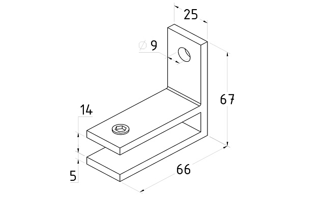 Коннектор стекло-стена верхний угловой t197 SSS 2 Коннектор стекло-стена верхний угловой t197 SSS 2