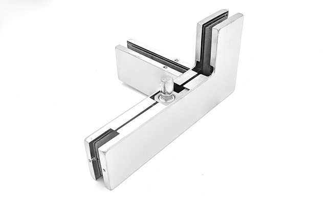 Фитинг угловой с осью и ребром жесткости, шлифованный t141L SSS 10 Фитинг угловой с осью и ребром жесткости, шлифованный t141L SSS 10