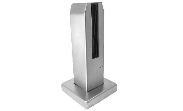 Стеклодержатель литой напольный, плоский 50х50х190 мм, шлифованный (AISI 304) Фk275-2 5 Стеклодержатель литой напольный, плоский 50х50х190 мм, шлифованный (AISI 304) Фk275-2 5