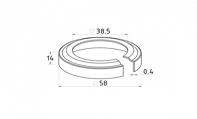 Низ стойки Ø38.1 мм, Ø60х0.3 мм, полированный (AISI 201) #300 k015-201 2 Низ стойки Ø38.1 мм, Ø60х0.3 мм, полированный (AISI 201) #300 k015-201 2