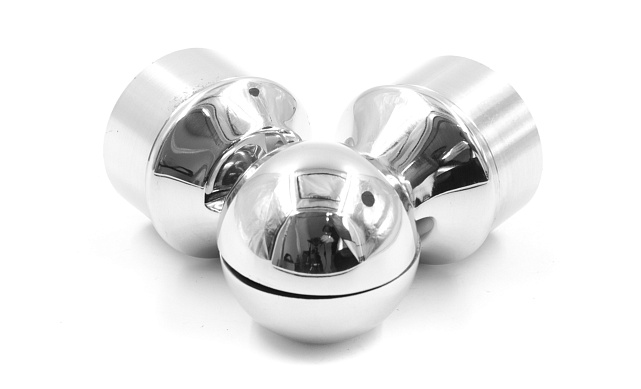 Поворот литой, регулируемый, "шар" с установочными кольцами, под Ø50.8 мм, (AISI 304) k558 7 Поворот литой, регулируемый, "шар" с установочными кольцами, под Ø50.8 мм, (AISI 304) k558 7