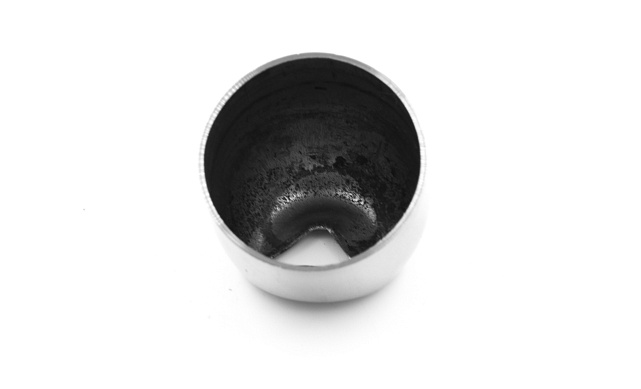 Наконечник штампованный (СПС) косой 30° на трубу Ø25 мм, для поручня Ø38.1 мм, полированный, нержавеющий, AISI 304, k072 4