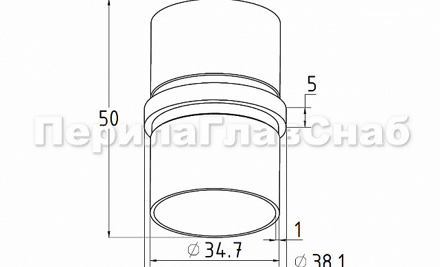 Соединитель трубы Ø38.1 мм, (AISI 304) k086 2 Соединитель трубы Ø38.1 мм, (AISI 304) k086 2