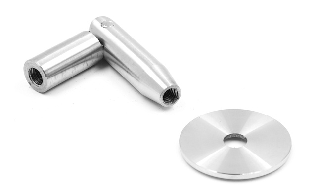 Крепление тяги к стене, шлифованная AISI 304 k621 4 Крепление тяги к стене, шлифованная AISI 304 k621 4