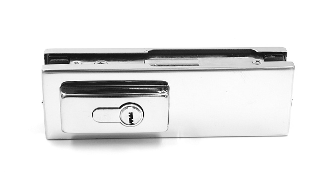 Замок центральный с прямоугольным ригелем, полированный, вырез 13 t152 PSS 7 Замок центральный с прямоугольным ригелем, полированный, вырез 13 t152 PSS 7