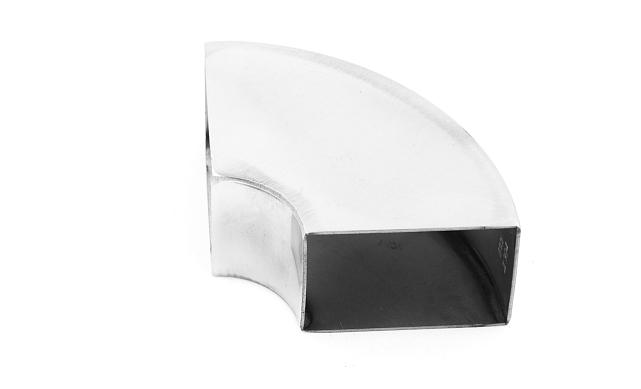 Отвод поручня под сварку 60х40х130x1.5  90°, полированный 600 Grit (AISI 304) k675 5