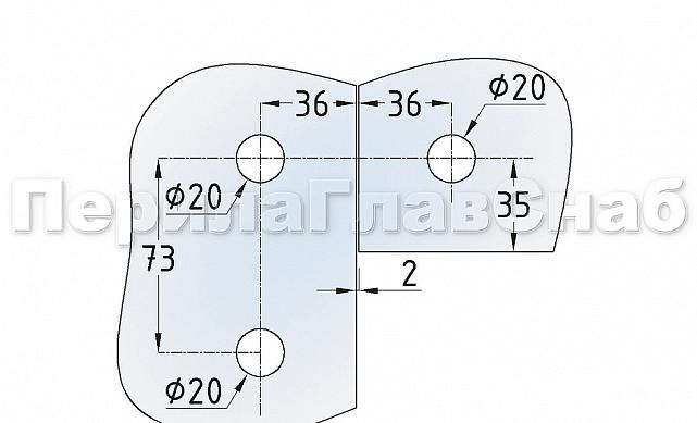 Фитинг угловой большой, шлифованный t160 SSS 2