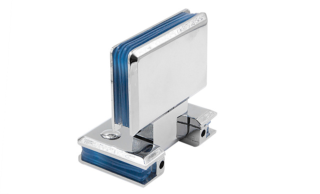 Петля для душевой кабины стекло-стекло 180° 90х55 мм латунь-хром, полированная t303 PC 8 Петля для душевой кабины стекло-стекло 180° 90х55 мм латунь-хром, полированная t303 PC 8