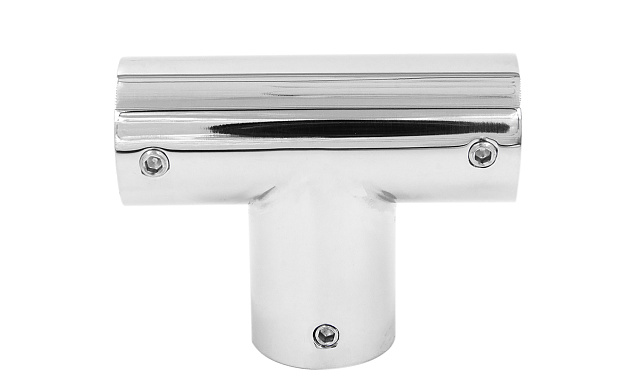 Соединитель-тройник для трубы 19 мм латунь-хром, полированный t902 PC 6 Соединитель-тройник для трубы 19 мм латунь-хром, полированный t902 PC 6