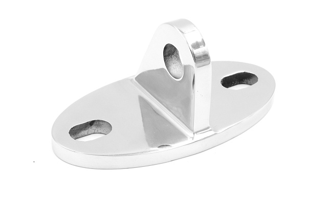 Крепление ванты(тяги) козырька к стене (AISI316), литое, полированное k658-16 7 Крепление ванты(тяги) козырька к стене (AISI316), литое, полированное k658-16 7