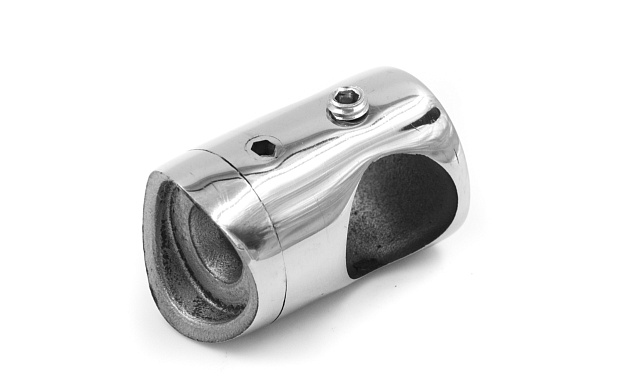 Ригеледержатель на стойку Ø38.1хØ16.5 мм, полированный, литой (AISI 304) k018-5 5 Ригеледержатель на стойку Ø38.1хØ16.5 мм, полированный, литой (AISI 304) k018-5 5