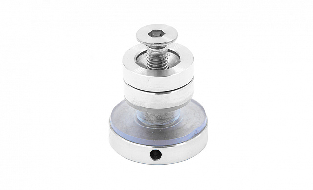 Крепление трека к стеклу AISI 304 шлифованное t449 SSS  6