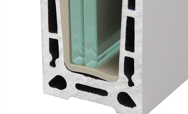 Комплект профиля зажимного  для стекла 10 мм, с отверстиями,  АНОД, алюминий,  k601-2-10 5 Комплект профиля зажимного  для стекла 10 мм, с отверстиями,  АНОД, алюминий,  k601-2-10 5