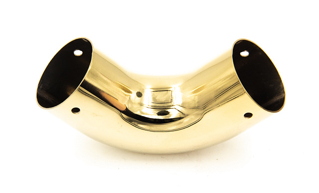 Отвод 90° для круглого пластикового поручня, золото k259-88 5 Отвод 90° для круглого пластикового поручня, золото k259-88 5