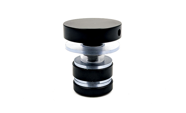 Крепление трека 30х10 к стеклу, AISI 304 черный t449 BL 3 Крепление трека 30х10 к стеклу, AISI 304 черный t449 BL 3