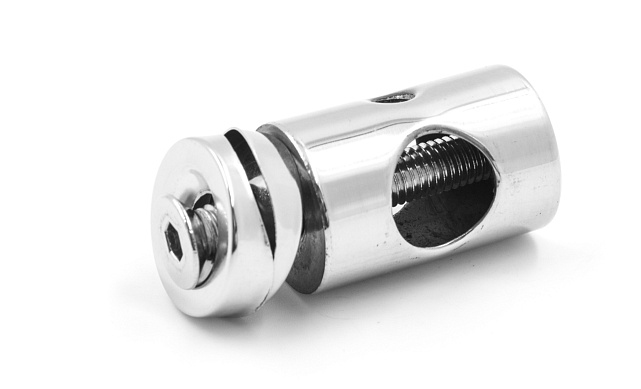 Ригеледержатель на стойку Ø38.1хØ16, облегченный, полированный, (AISI 201) k031 4 Ригеледержатель на стойку Ø38.1хØ16, облегченный, полированный, (AISI 201) k031 4