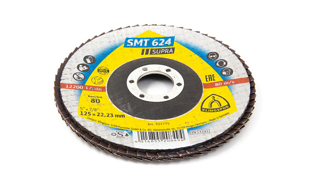 Шлиф. диск 'лепесток' 125х22 Р-80 KLINGSPOR Ф-1139 2 Шлиф. диск 'лепесток' 125х22 Р-80 KLINGSPOR Ф-1139 2