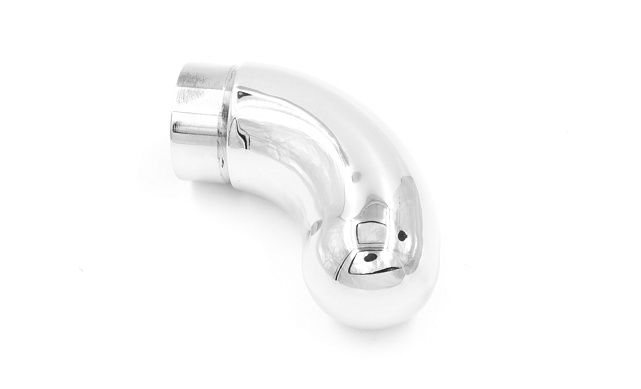 Отвод оконечный литой Ø38.1х100х1,45 мм, с круглой заглушкой, полированный 600 Grit, AISI 304, k384 3 Отвод оконечный литой Ø38.1х100х1,45 мм, с круглой заглушкой, полированный 600 Grit, AISI 304, k384 3