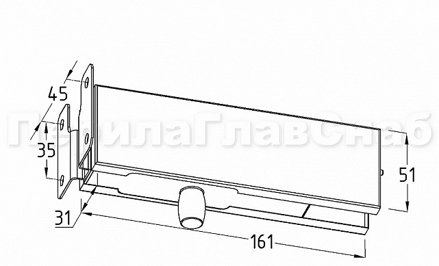 Фитинг на фрамугу с осью и монтажной пластиной, шлифованный t130 SSS 2 Фитинг на фрамугу с осью и монтажной пластиной, шлифованный t130 SSS 2