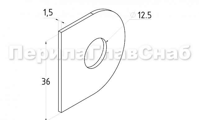 Вставка под стекло 6 мм (3+3 мм), для стеклодержателей k539-2 и k538-2, k218-3 2 Вставка под стекло 6 мм (3+3 мм), для стеклодержателей k539-2 и k538-2, k218-3 2