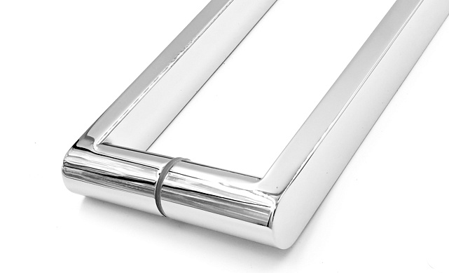 Ручка 225х425 круглая+квадратная труба AISI 304 t628 PSS 6