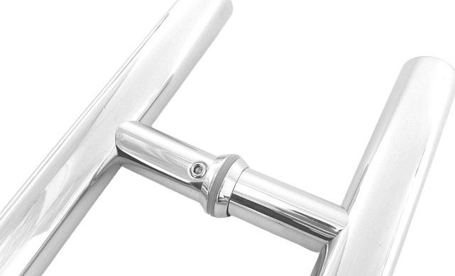 Ручка для стеклянной двери рейлинг двухсторонняя для стекла 8-12 мм, 25х425х600 мм, полированная t633-2-600 PSS 4 Ручка для стеклянной двери рейлинг двухсторонняя для стекла 8-12 мм, 25х425х600 мм, полированная t633-2-600 PSS 4