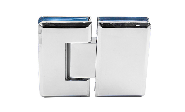 Петля для душевой кабины стекло-стекло 180° 90х55 мм латунь-хром, полированная t303 PC 6 Петля для душевой кабины стекло-стекло 180° 90х55 мм латунь-хром, полированная t303 PC 6