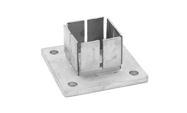 Цанга под трубу 40х40 мм, полированная, (AISI 304) k333 4 Цанга под трубу 40х40 мм, полированная, (AISI 304) k333 4