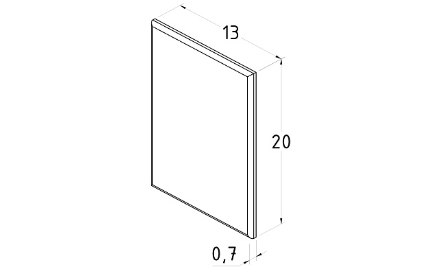 Торцевая заглушка для t756 черная t757-2 BL 3 Торцевая заглушка для t756 черная t757-2 BL 3