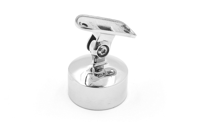 Наконечник шарнирный на стойку Ø50.8 мм, под поручень Ø50.8 мм, наружный, литой, полированный, нержавеющий (AISI 304) k326-4 6 Наконечник шарнирный на стойку Ø50.8 мм, под поручень Ø50.8 мм, наружный, литой, полированный, нержавеющий (AISI 304) k326-4 6