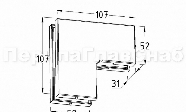 Фитинг угловой большой, под алюминий t160 AL 2 Фитинг угловой большой, под алюминий t160 AL 2