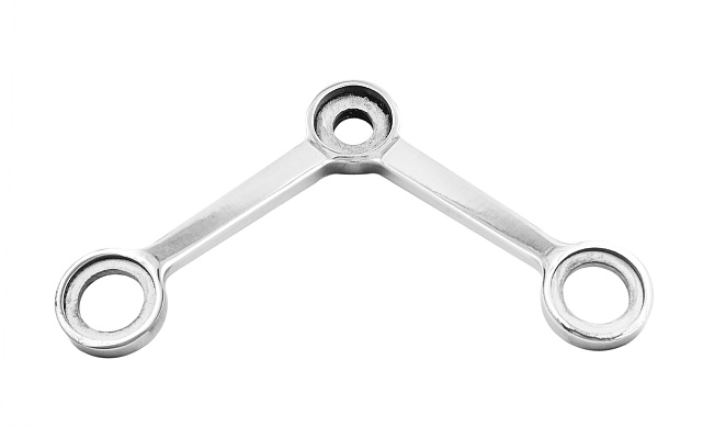 Cпайдер, литой,полированный V-200мм, AISI 304, 2х26х38, 1х18х36/40мм, нагрузки: 1кН, 2кН k288-V-2 5 Cпайдер, литой,полированный V-200мм, AISI 304, 2х26х38, 1х18х36/40мм, нагрузки: 1кН, 2кН k288-V-2 5