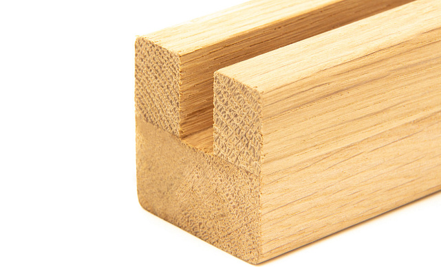 Дубовый поручень 40х40 некрашеный С ПАЗОМ, Премиум Ф-1077 2 Дубовый поручень 40х40 некрашеный С ПАЗОМ, Премиум Ф-1077 2