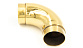 Отвод поручня под Ø50.8х102х1.45 мм, 90°, полированный 600 Grit, с двумя установочными кольцами, золото k052-88