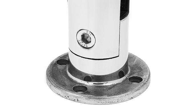 Стеклодержатель напольный Ø50х190 мм, литой, круглый, нержавеющая сталь AISI 304, полированная k276-3 5 Стеклодержатель напольный Ø50х190 мм, литой, круглый, нержавеющая сталь AISI 304, полированная k276-3 5