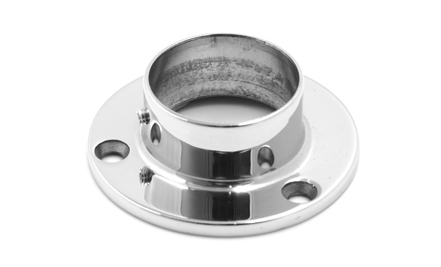 Фланец для трубы Ø38.1 мм, литой, полированный (AISI 304) k033 3 Фланец для трубы Ø38.1 мм, литой, полированный (AISI 304) k033 3