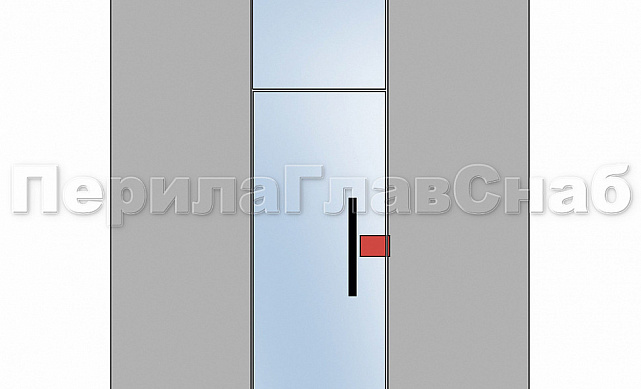 Замок для стеклянной двери вертикальный с ответной частью на стену и пол, шлифованный, вырез 15 t135 SSS 3 Замок для стеклянной двери вертикальный с ответной частью на стену и пол, шлифованный, вырез 15 t135 SSS 3