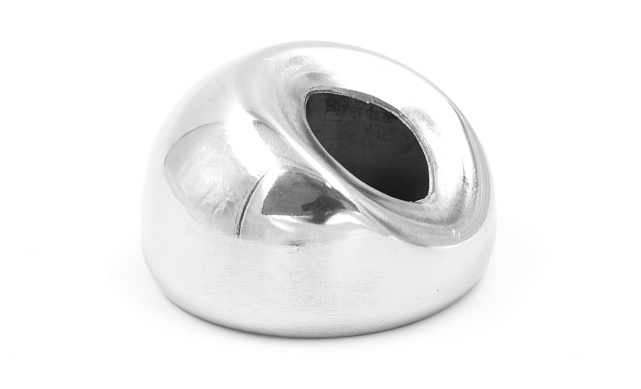 Наконечник штамп, под 30°, Ø38.1 мм, для поручня 50.8 полированный (AISI 201) k016-4 3 Наконечник штамп, под 30°, Ø38.1 мм, для поручня 50.8 полированный (AISI 201) k016-4 3