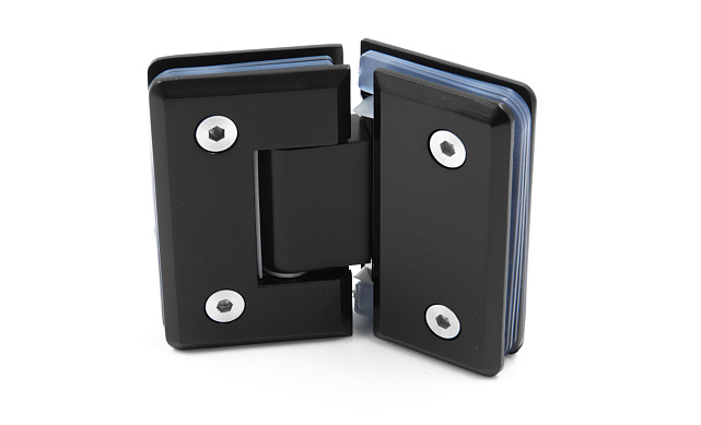 Петля для душевой стекло-стекло 90х55 мм, 135°, цинк, черный t302 BZn 6 Петля для душевой стекло-стекло 90х55 мм, 135°, цинк, черный t302 BZn 6