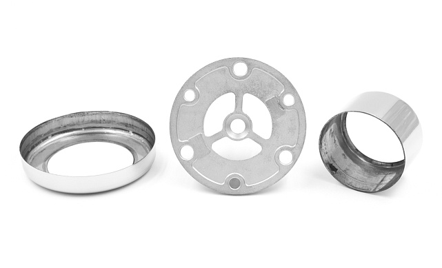 Цанга под трубу Ø50.8 мм, полированная, низ 10х90 под анкер 10 мм, 3 анкера М8, (AISI 304) k220 5 Цанга под трубу Ø50.8 мм, полированная, низ 10х90 под анкер 10 мм, 3 анкера М8, (AISI 304) k220 5