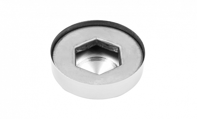 Фронтальная крышка точечного держателя, конус, полированная, штампованная, AISI 201 k055 3 Фронтальная крышка точечного держателя, конус, полированная, штампованная, AISI 201 k055 3