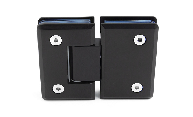 Петля для душевой кабины стекло-стекло 180°, 90*55, цинк, черн. t303 BZn 5 Петля для душевой кабины стекло-стекло 180°, 90*55, цинк, черн. t303 BZn 5