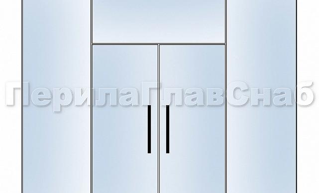 Замок для стеклянной двери угловой с круглым ригелем комплект, под алюминий t150 AL 2