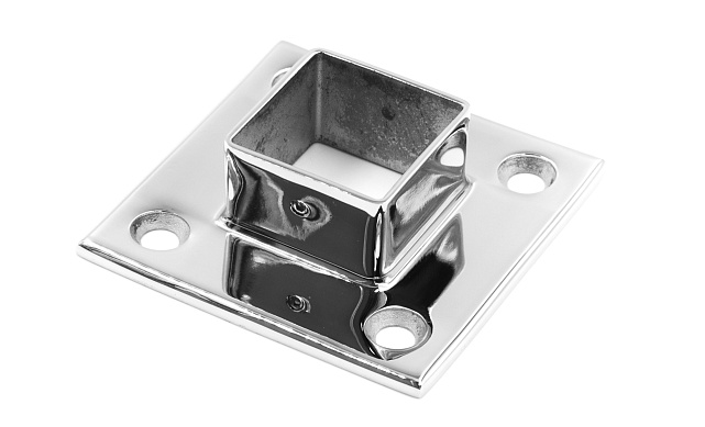 Фланец для трубы 40х40 мм, литой, полированный, (AISI 304) k223 3 Фланец для трубы 40х40 мм, литой, полированный, (AISI 304) k223 3