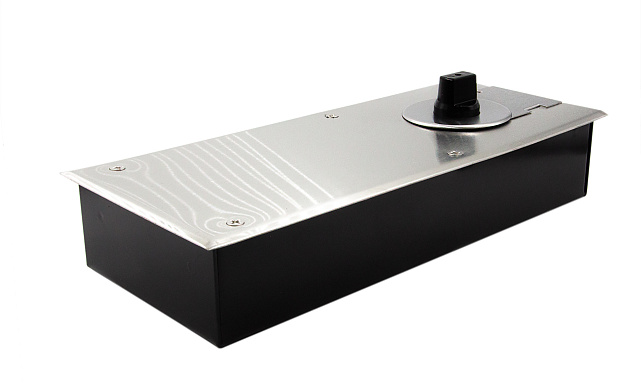 Доводчик для стеклянной двери до 80 кг EN2, напольный, 500 тыс. циклов, нержавеющая сталь AISI 304, шлифованная t182 SSS 6 Доводчик для стеклянной двери до 80 кг EN2, напольный, 500 тыс. циклов, нержавеющая сталь AISI 304, шлифованная t182 SSS 6