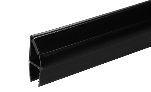 Комплект уплотнителей для стекла 8 мм, стекло-стекло 2200 мм, 90°/180°, с магнитом (2 шт.), черный (t210) t210-2 BL-U 3 Комплект уплотнителей для стекла 8 мм, стекло-стекло 2200 мм, 90°/180°, с магнитом (2 шт.), черный (t210) t210-2 BL-U 3