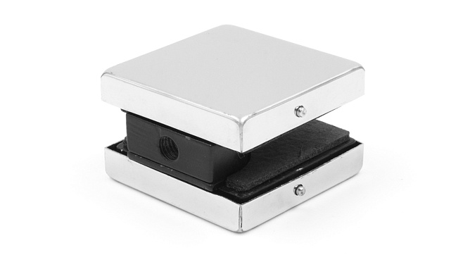 Коннектор стена-стекло 53х53 мм, нержавеющая сталь AISI 304, полированная t193 PSS 7 Коннектор стена-стекло 53х53 мм, нержавеющая сталь AISI 304, полированная t193 PSS 7