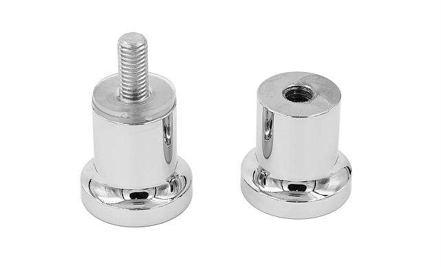 Дверная ручка «кноб», для душа алюминий-хром, полированная t695 ALPC 4